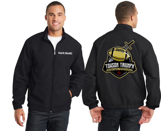 COACHES Full Zip Jacket | Towson Football (Battle Logo)