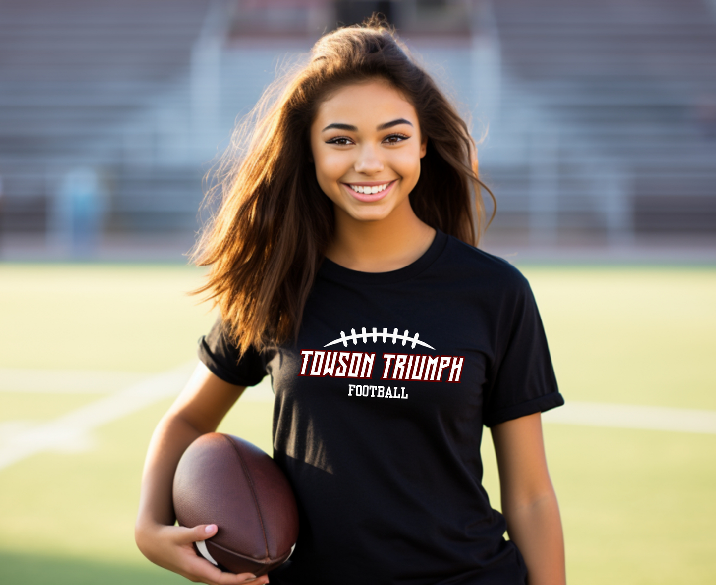 T-Shirt | Towson Football (Large Logo)