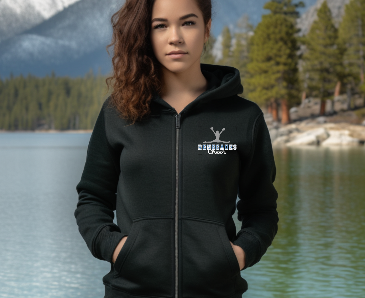 Zip Hoodie | Middle River Cheer Logo