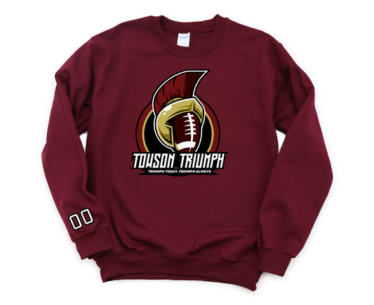 Crewneck Sweatshirt | Towson Football (Graphic)