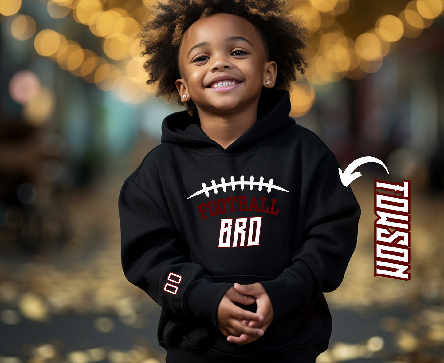 Youth Pullover Hoodie | Towson Football Bro