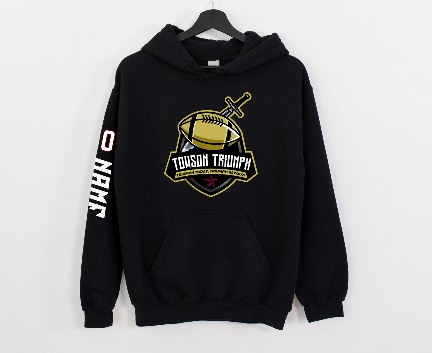 Pullover Hoodie | Towson Football (Large Battle Logo)