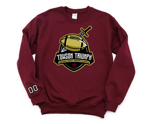 Crewneck Sweatshirt | Towson Football (Battle Logo)