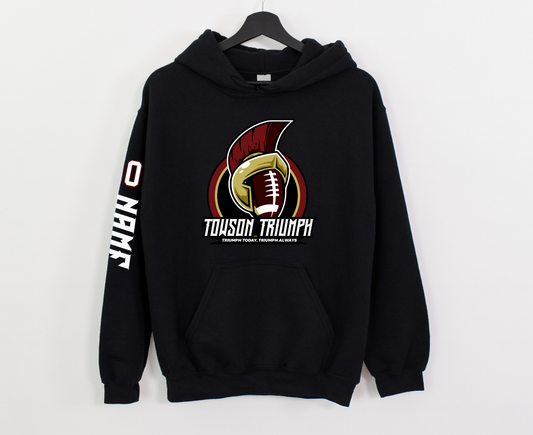 Pullover Hoodie | Towson Football (Large Graphic Logo)