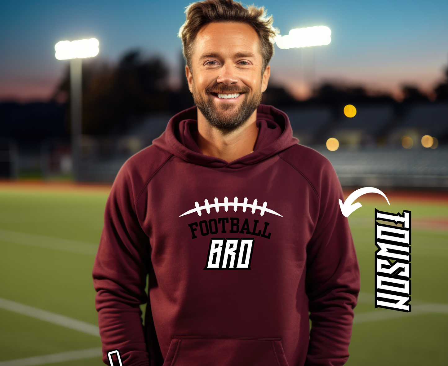 Youth Pullover Hoodie | Towson Football Bro